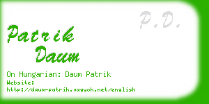 patrik daum business card